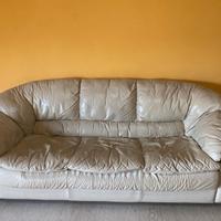 Divano 3 posti in pelle