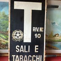 Tabella insegna Sali e Tabacchi anni 50