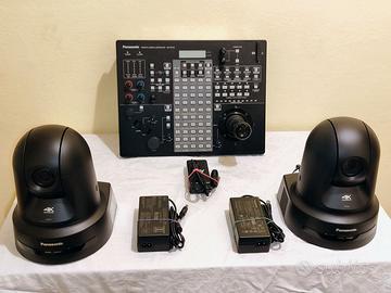2x PANASONIC AW UE80 Telecamere + RP120 controller