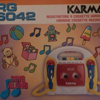 Registratore a cassette karaoke vintage