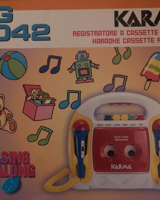 Registratore a cassette karaoke vintage