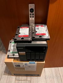 NAS QNAP TS-453A 16GB con opzione di 4 HDD WD 3 TB