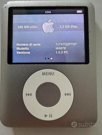 Apple iPod nano 3ª generazione MA978 4GB – origina