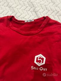 Felpa rossa sell out taglia unica donna