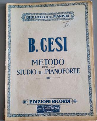 Metodo per lo studio del pianoforte B. CESI IX