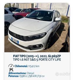 Fiat Tipo 1.6 M-jet 130 CV 5 porte City Life