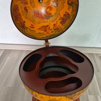 Globo portabottiglie in legno