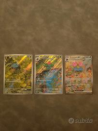 Trio Bulbasaur, Ivysaur, Venusaur ex 151 Mint