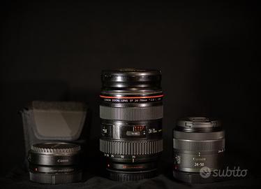 Canon EF 24-70mm f2.8L USM e RF 24-50m f4.5 IS STM