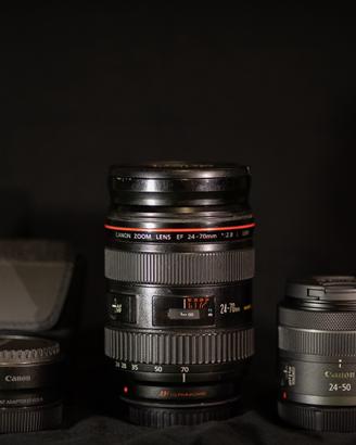 Canon EF 24-70mm f2.8L USM e RF 24-50m f4.5 IS STM