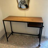 Scrivania industriale legno e metallo