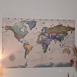 quadro mondo su tela