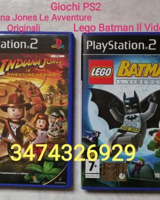 Giochi PS2 Lego Batman e Lego Indiana Jones