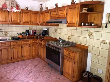 Cucina rustica in pino massello vintage anni 80