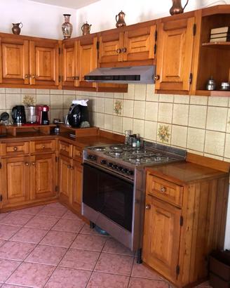 Cucina rustica in pino massello vintage anni 80