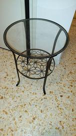 Tavolino con vetro
