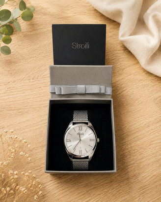 Orologio Stroili Acciaio Inox Grigio Argento