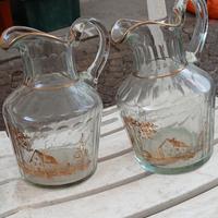 Caraffe vintage in vetro di Murano 