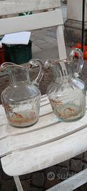 Caraffe vintage in vetro di Murano 