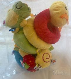 Peluche lumaca spirale con forme ciondolanti nuovo
