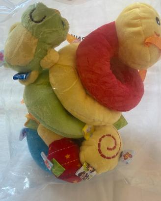 Peluche lumaca spirale con forme ciondolanti nuovo