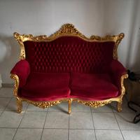 Divano a 2 posti stile barocco NO CHESTERFIELD