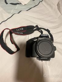 Canon EOS250D+Obiettivo 10-18mm + Manfrotto+scheda
