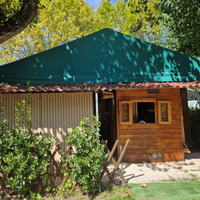 Roulotte con preingresso in legno