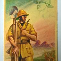 Cartolina d'epoca fascista "RITORNEREMO" anni '30