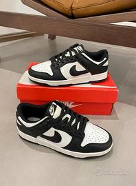 Nike Dunk Low Panda 37 Nere e Bianche Nuove