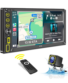 RDS Autoradio 2 Din Compatibile con Apple CarPlay,