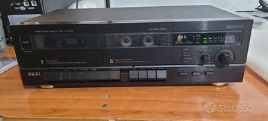 Piastra AKAI HX-26W stereo double cassette deck