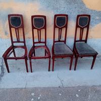 4 antiche sedie liberty