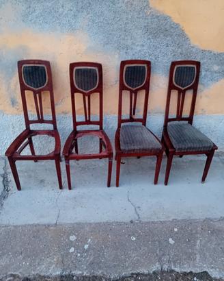 4 antiche sedie liberty