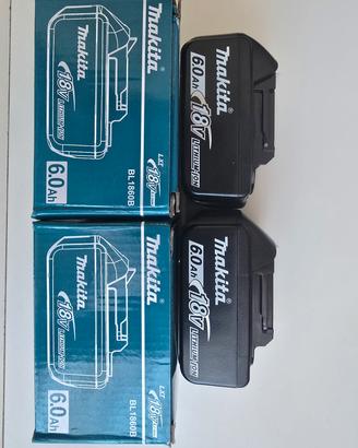 2X Batterie Makita 18V 6Ah LXT Nuove 