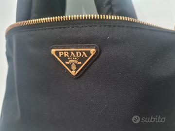 POCHETTE PRADA CON MASCHERINA IN TWILL DA VIAGGIO