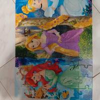 disney puzzle Principesse Ariel, Rapunzel, Ceneren