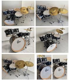 Batteria Gretsch Energy Black 22" 5 pezzi + Piatti