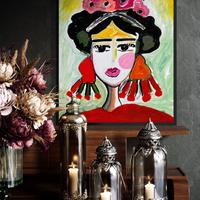 Quadro Frida Kahlo di Narcisa Lungo