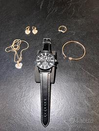 Orologio con cinturino in pelle