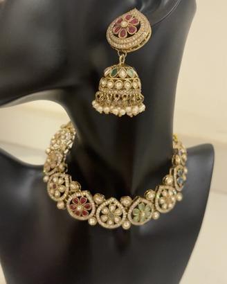 multicolour jewellery set