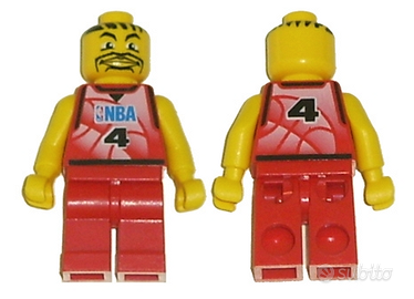 Lego minifigures, NBA Player, Number 4 with Red No