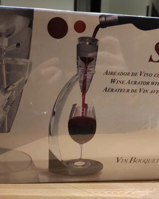 Set aeratore vino con pedana