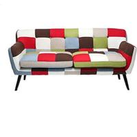 Coppia di divani stile patchwork