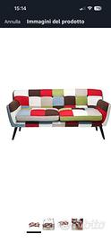 Coppia di divani stile patchwork