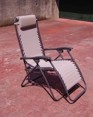 Sedia relax giardino pieghevole