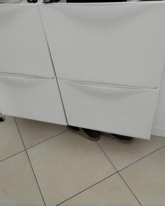Set 4 scarpiere IKEA TRONES bianche