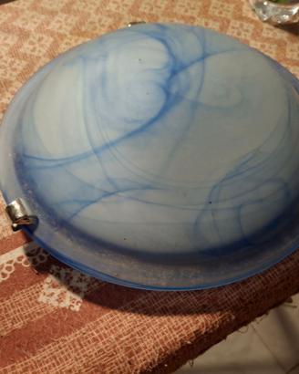 plafoniera piccola A tinte blu e bianco