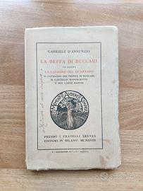 Gabriele d'Annunzio, LA BEFFA DI BUCCARI, Treves