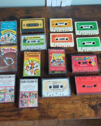 Lotto di 15 musicassette di fiabe vintage anni ’80